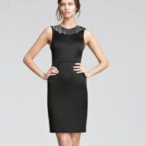 Jason Wu beaded collar silk sheath dress